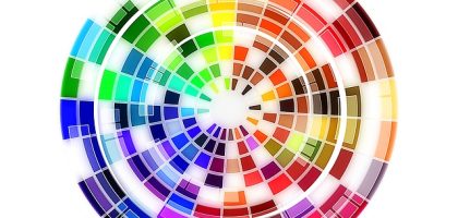 Farbkreis bzw. Farbenrad über Farben und Farbkontrast